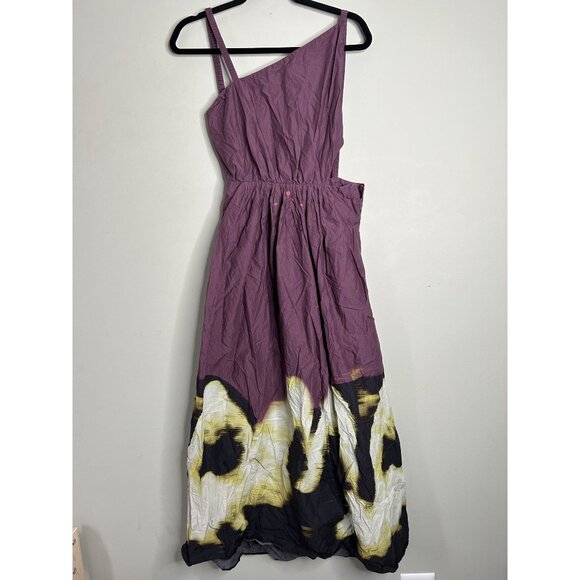 Jonathan Simkhai Collene Purple Asymmetrical Maxi Dress Women's Size Small S - Picture 1 of 10